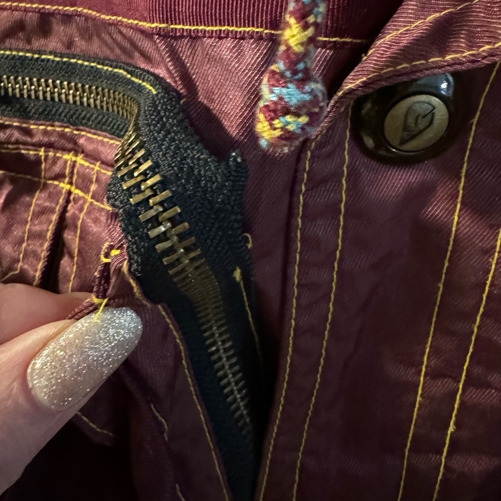 Vintage 90's Reusch Active Wear Maroon Hooded Ski Snow Jacket Embroidered LG - Picture 14 of 16